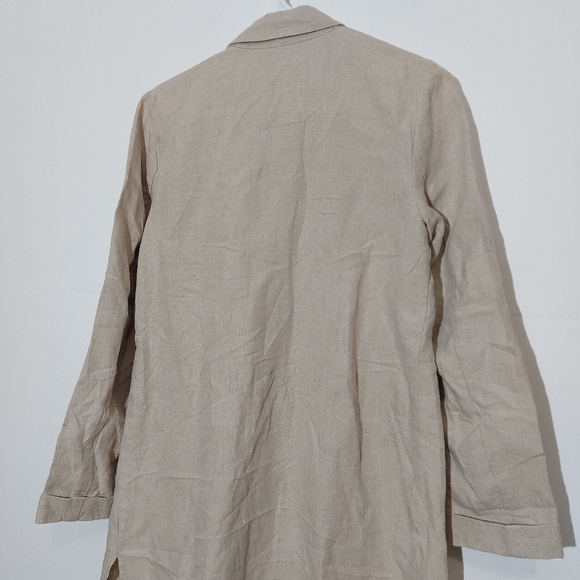 J.Jill Love Linen Long Linen Jacket - Picture 11 of 12